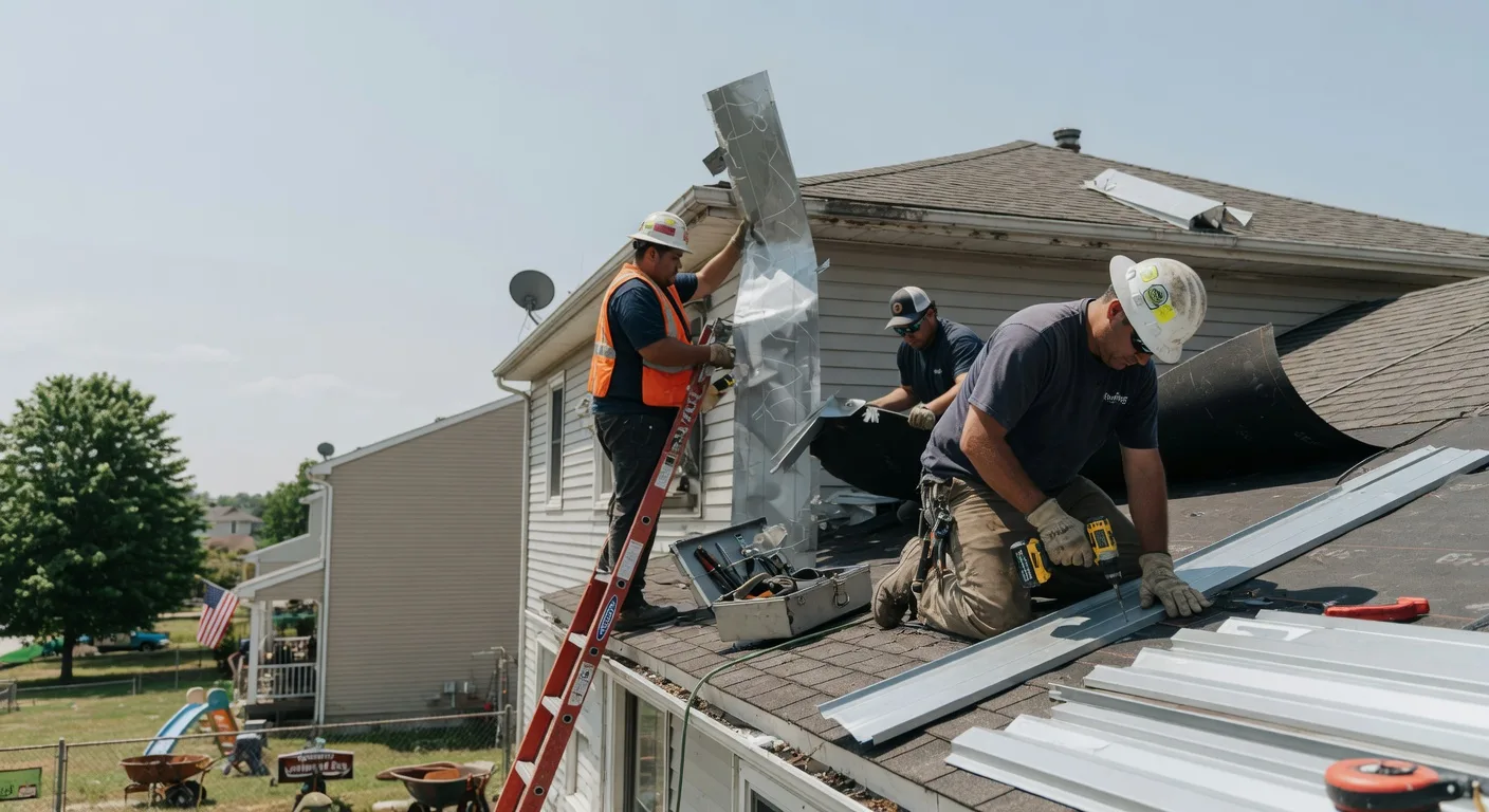 Storm Damage Metal Roof Repair in Gilmanton Iron Works, NH